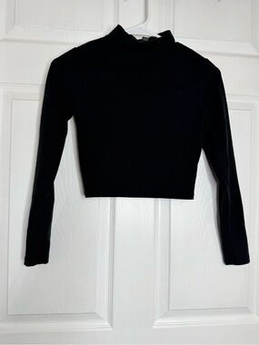 wild fable Black Crewneck Top